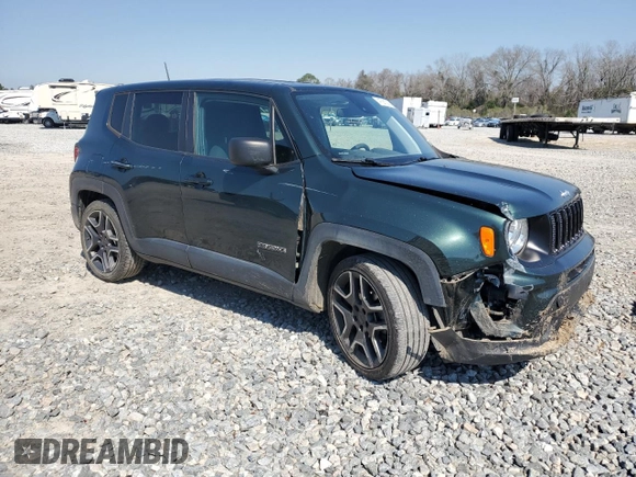 2021 Jeep Renegade Jeepster z VIN ZACNJCAB6MPM34019, wystawiony jako Copart lot #47381335 z przebiegiem 56 987 mil mil oraz Szkoda całkowita • Salvage title. Historia ofert i sprzedaży dostępna na DreamBid. Obrazek 4.