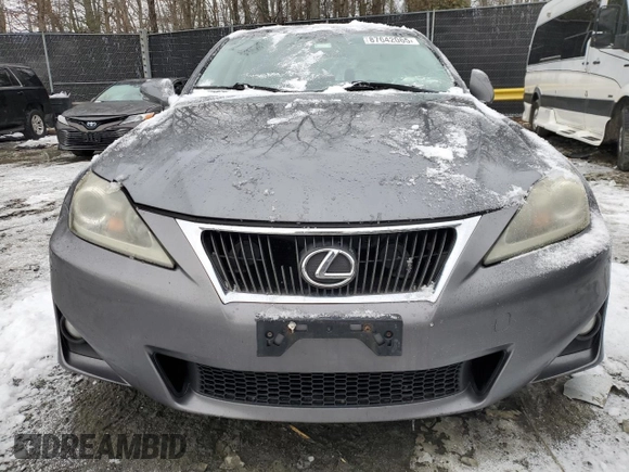 2012 Lexus IS 250 with VIN JTHCF5C25C5059413, listed as a Copart auction lot 87642065 with 108,205 mi miles and Salvage Title. Bid and sale history available at DreamBid. Image 5.