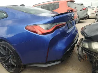 2024 BMW M4 with VIN WBS53AZ05RCR23617, listed as a Copart auction lot 75870724 with 2,836 mi miles and Non Repairable. Bid and sale history available at carsss.com. Image 6.