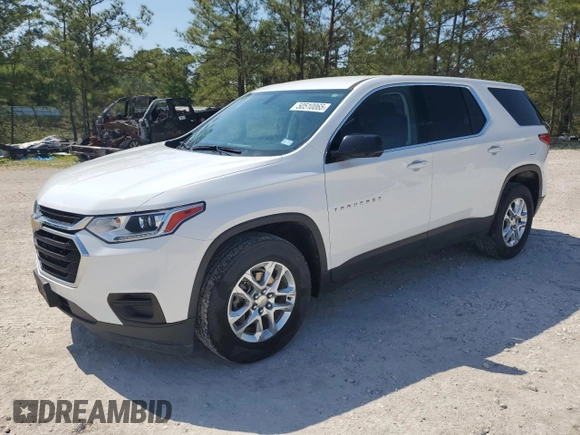 2020 Chevrolet Traverse LS with VIN 1GNERFKW8LJ298724, listed as a Copart auction lot 50510065 with 63,027 mi miles and Salvage Title. Bid and sale history available at carsss.com. Image 1.