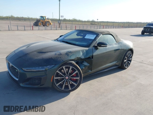 2021 Jaguar F-Type with VIN SAJD55FEXMCK72726, listed as a IAAI auction lot 41850145 with 29,891 mi miles and . Bid and sale history available at DreamBid. Image 2.