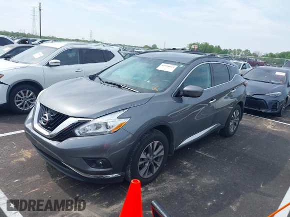 2017 Nissan Murano SV with VIN 5N1AZ2MG5HN193205, listed as a IAAI auction lot 41994619 with 85,509 mi miles. Bid and sale history available at carsss.com. Image 17.