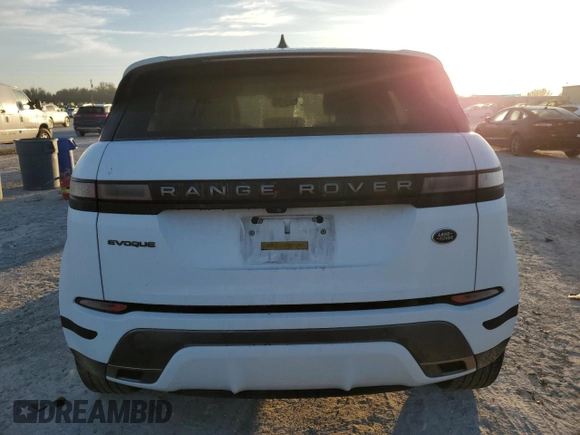 2021 Land Rover Range Rover Evoque R-Dynamic S with VIN SALZT2FX4MH155178, listed as a Copart auction lot 42565075 with 43,468 mi miles and Salvage Title. Bid and sale history available at carsss.com. Image 6.