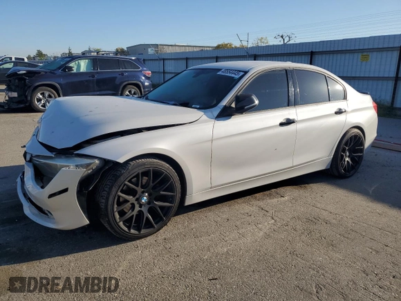 2014 BMW 3 Series 328i with VIN WBA3C1C56EK116247, listed as a Copart auction lot 48554445 with 106,557 mi miles and Salvage Title. Bid and sale history available at carsss.com. Image 1.