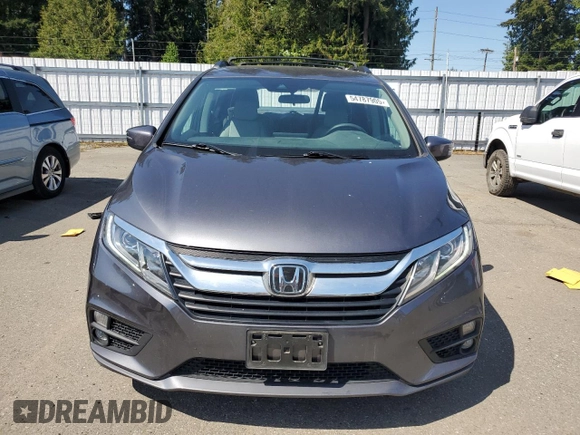 2020 Honda Odyssey EX with VIN 5FNRL6H58LB036140, listed as a Copart auction lot 54787905 with 37,408 mi miles and Salvage Title. Bid and sale history available at DreamBid. Image 5.