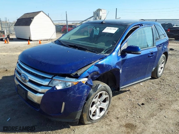 2014 Ford Edge SEL with VIN 2FMDK3JCXEBB45232, listed as a IAAI auction lot 41785708 with 135,988 mi miles. Bid and sale history available at carsss.com. Image 2.