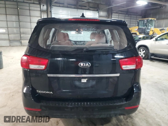 2016 Kia Sedona L with VIN KNDMA5C13G6184549, listed as a Copart auction lot 48120105 with 59,786 mi miles and Salvage Title. Bid and sale history available at DreamBid. Image 6.