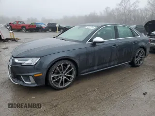 2019 Audi S4 Prestige with VIN WAUC4AF45KA102681, listed as a Copart auction lot 40122174 with 77,289 mi miles. Bid and sale history available at carsss.com. Image 1.