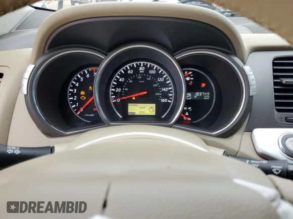 2013 Nissan Murano SL with VIN JN8AZ1MU0DW207573, listed as a Copart auction lot 44251895 with 103,749 mi miles and Salvage Title. Bid and sale history available at carsss.com. Image 9.