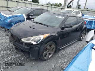 2013 Hyundai Veloster Turbo with VIN KMHTC6AE8DU178833, listed as a Copart auction lot 61944125 with 149,564 mi miles and Salvage title. Bid and sale history available at DreamBid. Image 1.