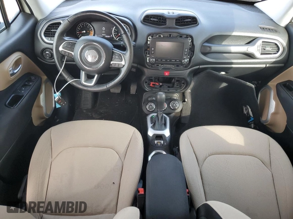 2017 Jeep Renegade Latitude z VIN ZACCJBBB7HPG28986, wystawiony jako Copart lot #55303055 z przebiegiem 40 839 mil mil oraz Szkoda całkowita • Salvage title. Historia ofert i sprzedaży dostępna na DreamBid. Obrazek 8.