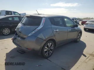 2015 Nissan LEAF SV with VIN 1N4AZ0CP3FC330859, listed as a Copart auction lot 44730433 with 91,556 mi miles. Bid and sale history available at carsss.com. Image 3.