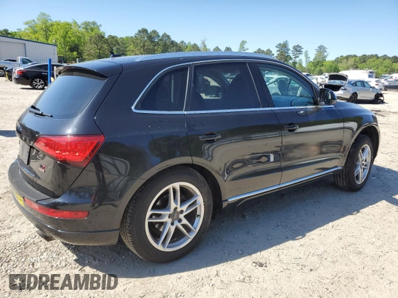 2014 Audi Q5 Premium Plus with VIN WA1LFAFP6EA037491, listed as a Copart auction lot 53580425 with 130,542 mi miles and Salvage Title. Bid and sale history available at carsss.com. Image 3.