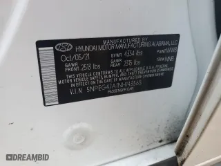 2022 Hyundai Sonata SE with VIN 5NPEG4JA1NH143565, listed as a Copart auction lot 86822974 with 37,912 mi miles and Salvage Title. Bid and sale history available at carsss.com. Image 13.