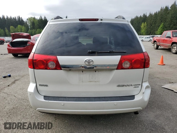 2006 Toyota Sienna XLE with VIN 5TDBA22CX6S076131, listed as a Copart auction lot 55117205 with 198,841 mi miles and Salvage Title. Bid and sale history available at DreamBid. Image 6.