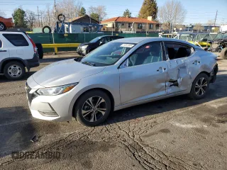 2021 Nissan Sentra SV z VIN 3N1AB8CV6MY252046, wystawiony jako Copart lot #51051995 z przebiegiem 92 261 mil mil oraz Szkoda całkowita • Salvage title. Historia ofert i sprzedaży dostępna na DreamBid. Obrazek 1.