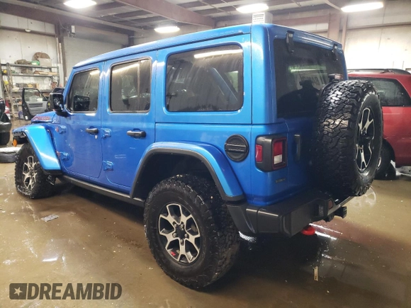 2021 Jeep Wrangler Unlimited Rubicon with VIN 1C4JJXFM7MW702520, listed as a Copart auction lot 41609735 with 11,184 mi miles and Salvage Title. Bid and sale history available at carsss.com. Image 2.