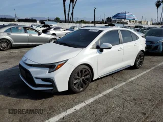 2023 Toyota Corolla SE with VIN 5YFP4MCE9PP152991, listed as a Copart auction lot 45677505 with 23,407 mi miles and Salvage Title. Bid and sale history available at carsss.com. Image 1.