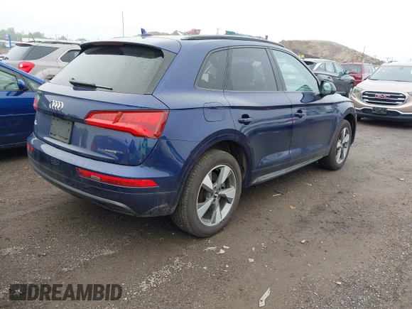 2020 Audi Q5 Premium with VIN WA1ANAFY6L2075135, listed as a IAAI auction lot 42517528 with 49,873 mi miles and . Bid and sale history available at DreamBid. Image 4.
