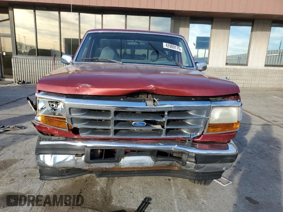 1996 Ford F-150 with VIN 1FTEF14N0TLB06564, listed as a Copart auction lot 42989175 with 185,893 mi miles and Salvage title. Bid and sale history available at DreamBid. Image 5.