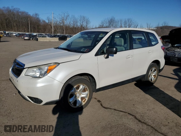 2014 Subaru Forester 2.5i with VIN JF2SJAAC0EG457850, listed as a Copart auction lot 47614785 with 135,562 mi miles and Clean Title. Bid and sale history available at carsss.com. Image 1.