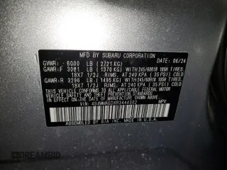 2024 Subaru Ascent Premium with VIN 4S4WMAEDXR3444302, listed as a Copart auction lot 46249865 with Not provided miles and Salvage title. Bid and sale history available at DreamBid. Image 13.