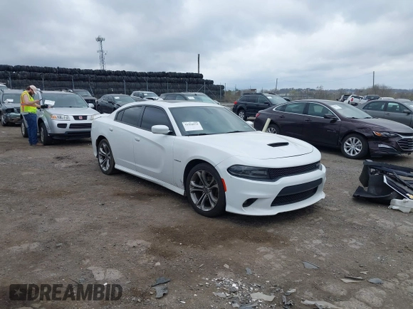 2020 Dodge Charger R/T with VIN 2C3CDXCT5LH197848, listed as a IAAI auction lot 41918921 with 57,036 mi miles and . Bid and sale history available at DreamBid. Image 1.