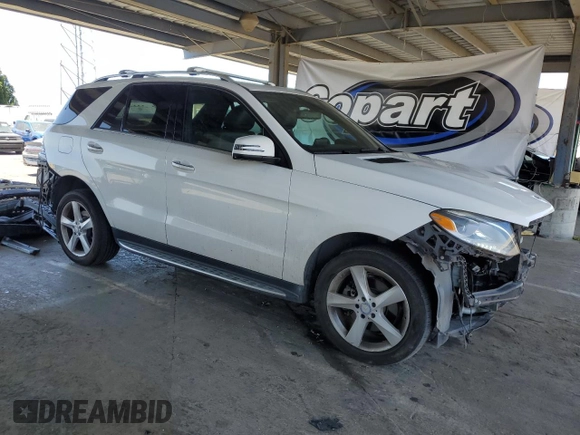 2017 Mercedes-Benz GLE 350 with VIN 4JGDA5HB1HA897655, listed as a Copart auction lot 60887775 with 79,325 mi miles and Salvage title. Bid and sale history available at DreamBid. Image 4.