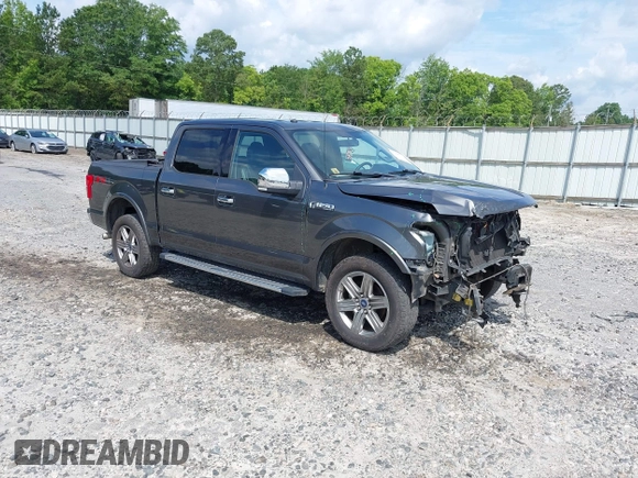 2018 Ford F-150 XL with VIN 1FTEW1E50JFD58356, listed as a IAAI auction lot 42456741 with 153,332 mi miles and . Bid and sale history available at DreamBid. Image 1.