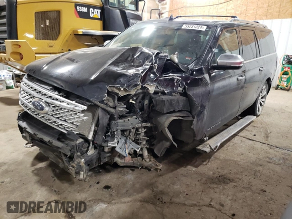 2020 Ford Expedition Max Platinum с VIN 1FMJK1MT0LEA95607, выставлен на аукционе Copart как лот 55231324 с пробегом 59 241 миль миль и На запчасти • Non repairable. История ставок и продаж доступна на DreamBid. Изображение 1.