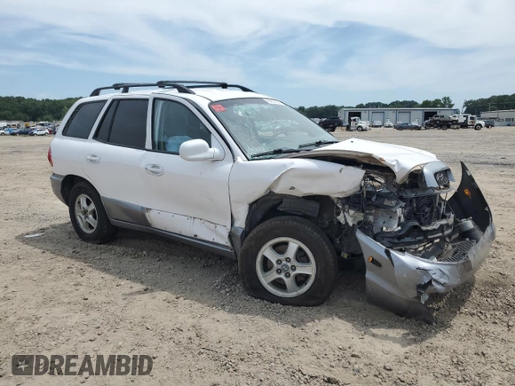 2003 Hyundai Santa Fe GLS with VIN KM8SC13D43U432684, listed as a Copart auction lot 65950054 with 0 mi miles and Salvage Title. Bid and sale history available at carsss.com. Image 4.
