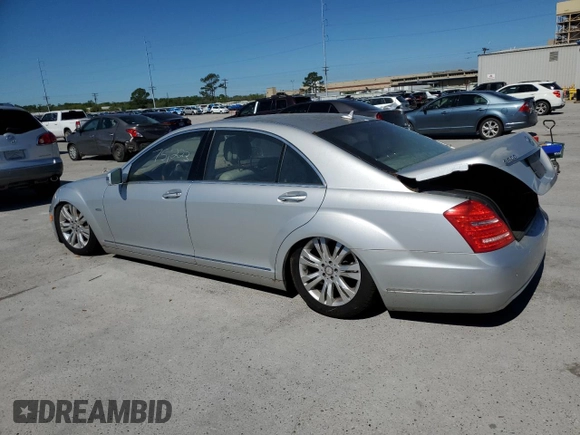 2010 Mercedes-Benz S 400 with VIN WDDNG9FB4AA290503, listed as a Copart auction lot 68741204 with 75,223 mi miles and Salvage Title. Bid and sale history available at DreamBid. Image 2.