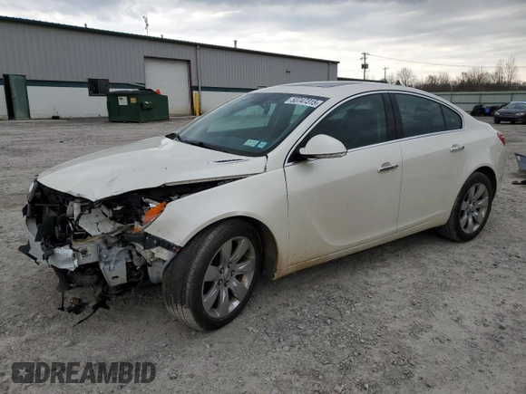2013 Buick Regal Turbo Premium 1 with VIN 2G4GS5EV4D9176101, listed as a Copart auction lot 53747315 with 0 mi miles and Salvage Title. Bid and sale history available at carsss.com. Image 1.