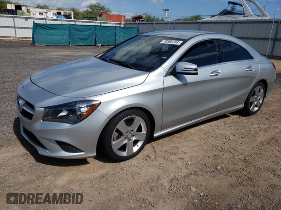 2015 Mercedes-Benz CLA 250 with VIN WDDSJ4EB7FN191697, listed as a Copart auction lot 70598703 with 57,547 mi miles and . Bid and sale history available at DreamBid. Image 1.