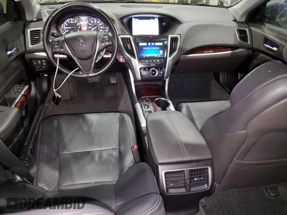 2016 Acura TLX Advance with VIN 19UUB2F73GA011382, listed as a Copart auction lot 56432475 with 104,948 mi miles and Salvage title. Bid and sale history available at DreamBid. Image 8.