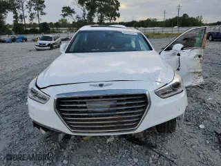 2017 Genesis G90 3.3T Premium with VIN KMHG34JA1HU028331, listed as a Copart auction lot 69509434 with 0 mi miles and Salvage Title. Bid and sale history available at carsss.com. Image 5.