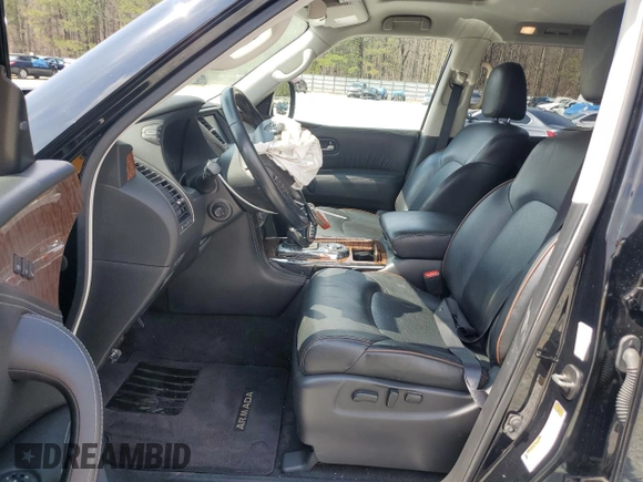 2019 Nissan Armada SL with VIN JN8AY2ND8K9092742, listed as a Copart auction lot 48967225 with 91,245 mi miles and Salvage Title. Bid and sale history available at carsss.com. Image 7.