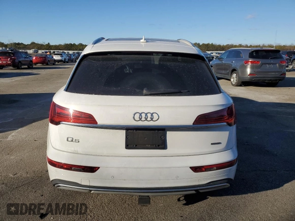 2022 Audi Q5 Premium with VIN WA1ABAFY4N2114252, listed as a Copart auction lot 87653595 with 21,361 mi miles and Salvage title. Bid and sale history available at DreamBid. Image 6.