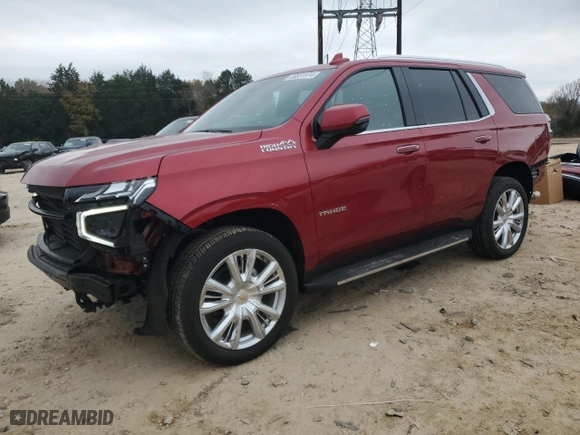 2023 Chevrolet Tahoe High Country with VIN 1GNSKTKL1PR508017, listed as a Copart auction lot 80831974 with 2,333 mi miles and Salvage Title. Bid and sale history available at carsss.com. Image 1.
