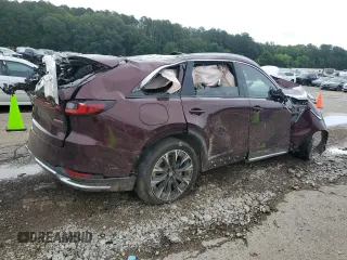 2024 Mazda CX-90 Premium with VIN JM3KKDHAXR1107854, listed as a Copart auction lot 60714955 with 7,802 mi miles and Salvage title. Bid and sale history available at DreamBid. Image 3.