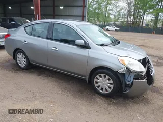 2014 Nissan Versa SV with VIN 3N1CN7AP3EL838748, listed as a IAAI auction lot 42079855 with 165,329 mi miles. Bid and sale history available at carsss.com. Image 1.