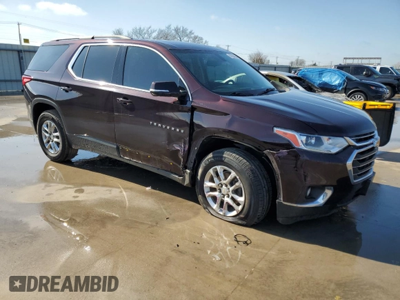 2020 Chevrolet Traverse LT Cloth z VIN 1GNERGKW2LJ253946, wystawiony jako Copart lot #46180455 z przebiegiem 98 965 mil mil oraz Szkoda całkowita • Salvage title. Historia ofert i sprzedaży dostępna na DreamBid. Obrazek 4.