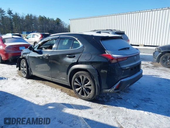 2021 Lexus UX with VIN JTHR9JBH8M2037134, listed as a IAAI auction lot 41352890 with 56,198 mi miles. Bid and sale history available at carsss.com. Image 3.