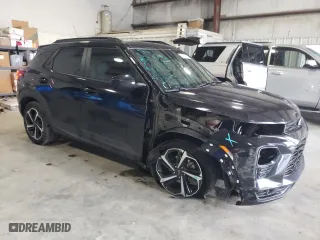 2021 Chevrolet TrailBlazer RS with VIN KL79MTSL6MB070386, listed as a Copart auction lot 44996715 with 75,942 mi miles and Salvage Title. Bid and sale history available at carsss.com. Image 4.