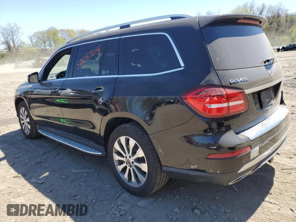 2019 Mercedes-Benz GLS 450 with VIN 4JGDF6EE9KB233854, listed as a Copart auction lot 52087014 with 46,272 mi miles and . Bid and sale history available at DreamBid. Image 2.
