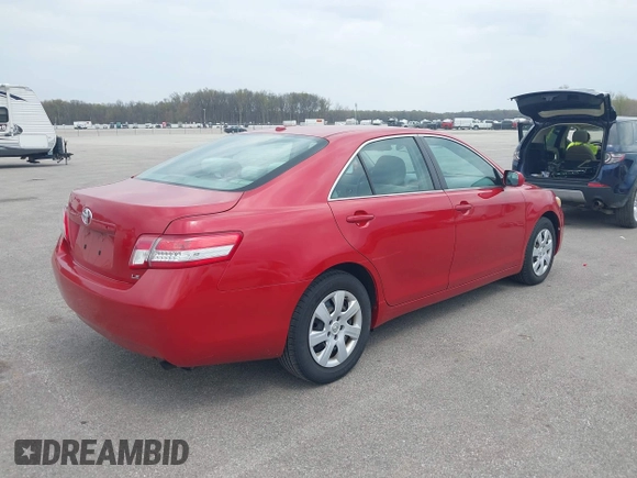 2011 Toyota Camry LE with VIN 4T4BF3EK1BR160906, listed as a IAAI auction lot 42035814 with 104,896 mi miles and . Bid and sale history available at DreamBid. Image 4.