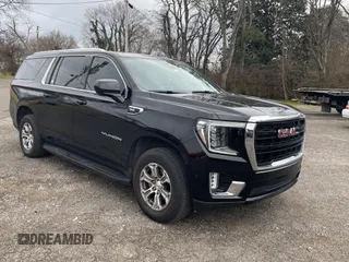 2022 GMC Yukon XL SLE with VIN 1GKS2FKD2NR318652, listed as a Copart auction lot 44574715 with 137,939 mi miles and Clean Title. Bid and sale history available at DreamBid. Image 1.