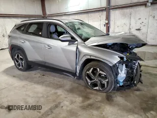 2024 Hyundai Tucson SEL with VIN 5NMJFCDE2RH314739, listed as a Copart auction lot 49711995 with 15,599 mi miles and Salvage Title. Bid and sale history available at carsss.com. Image 4.