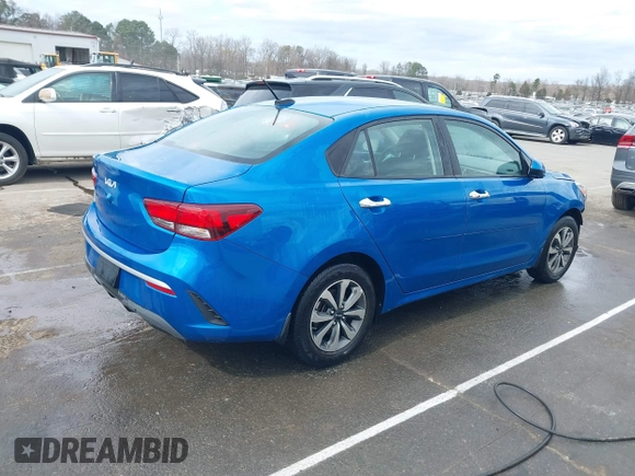 2023 Kia Rio S with VIN 3KPA24AD0PE594744, listed as a IAAI auction lot 41706702 with 45,916 mi miles. Bid and sale history available at carsss.com. Image 4.