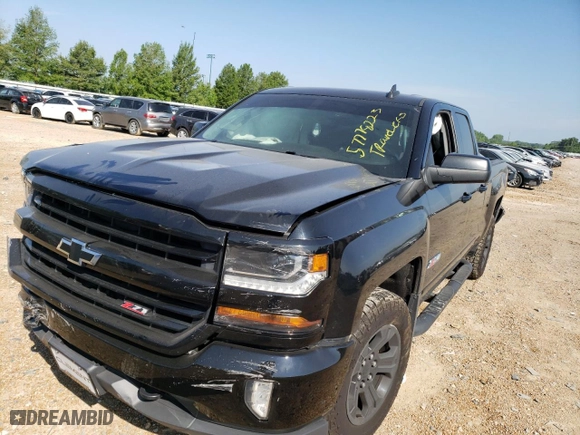 2018 Chevrolet Silverado 1500 LT with VIN 1GCVKREC9JZ375907, listed as a Copart auction lot 57778223 with 0 mi miles and Salvage Title. Bid and sale history available at carsss.com. Image 1.